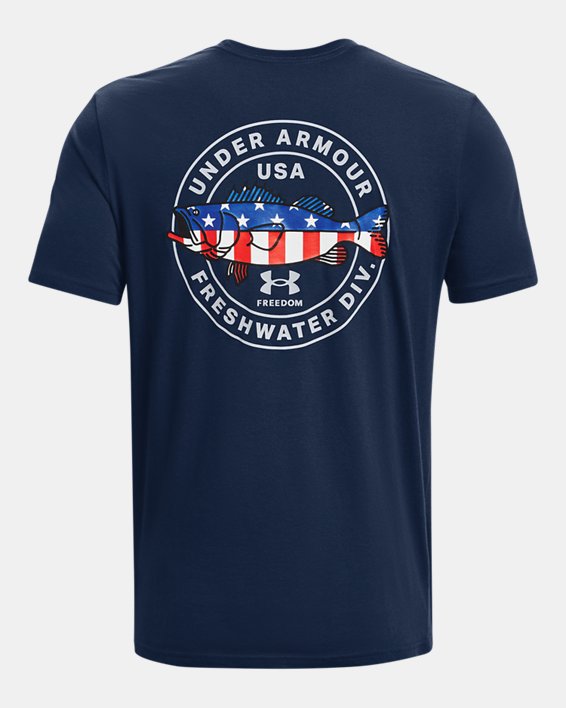 Men's UA Freedom Bass T-Shirt, Blue, pdpMainDesktop image number 5